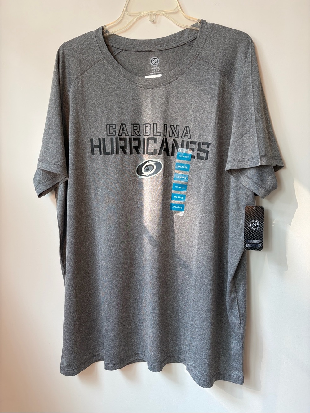 NWT NHL Carolina Hurricanes Gray Short-Sleeve Tee size XXL